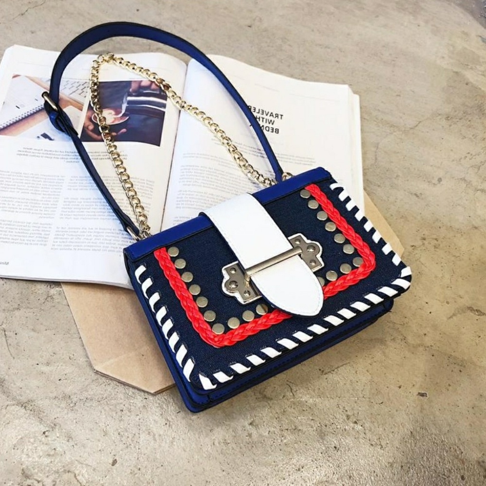 Beautifully riveted handbag